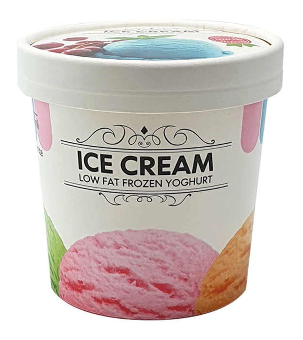 Paper-based ice-cream packaging