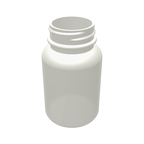 75cc  HDPE White Bottle