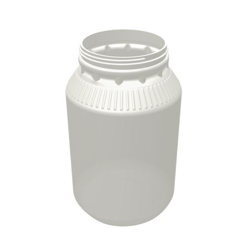 Wide Mouth Round Gallon Ribbed Cylinder